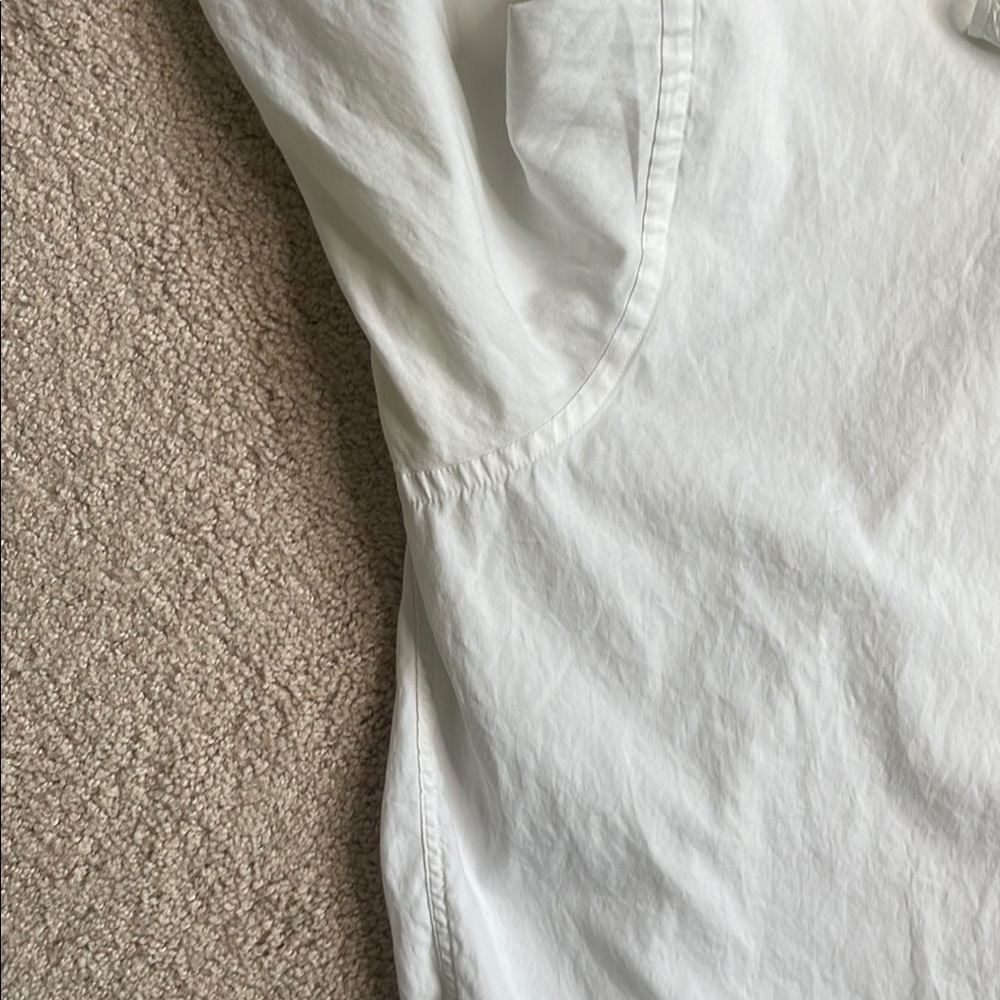 Chaps White Casual Button Down Shirt with Pointed Collar - Picture 4 of 8